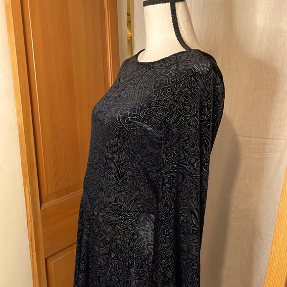 Ecoté black velvet backless dress size L - Picture 2 of 5